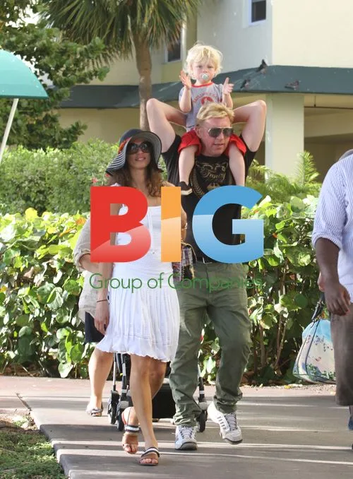 Boris Becker and Family at Miami Beach