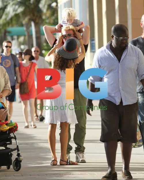 Boris Becker and Family at Miami Beach