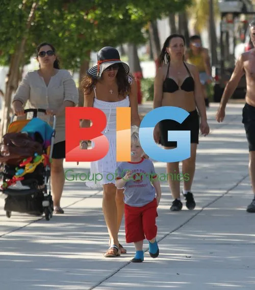 Boris Becker and Family at Miami Beach