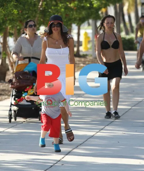 Boris Becker and Family at Miami Beach