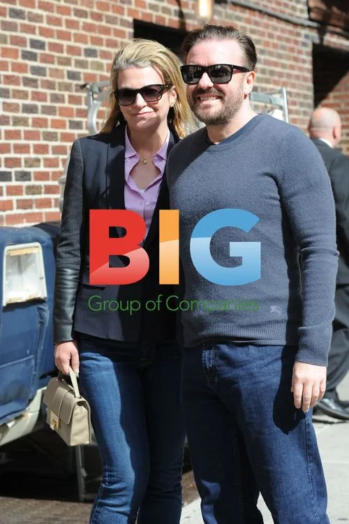 Ricky Gervais and Jane Fallon on Late Show
