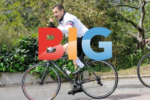 Nicolas Sarkozy Bike Ride in Cavaliere