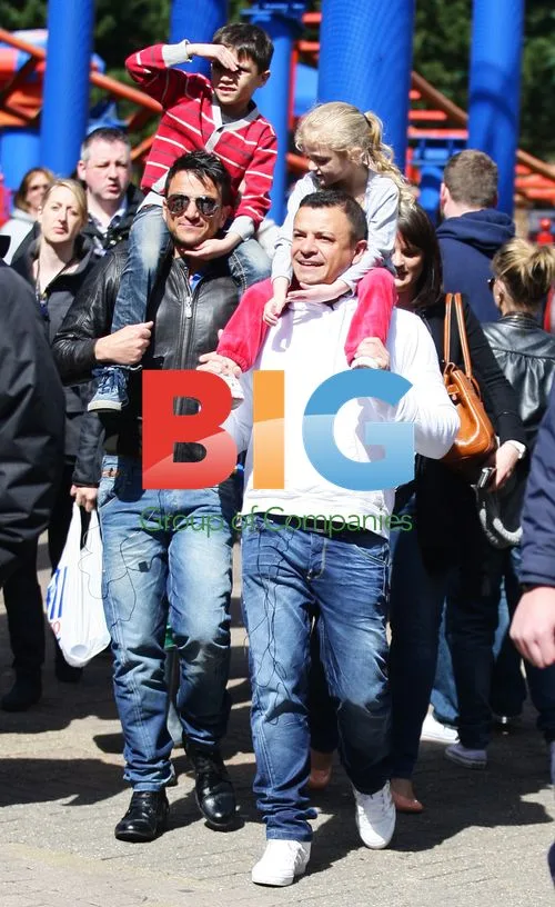 Peter Andre and Family at Alton Towers