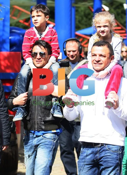 Peter Andre and Family at Alton Towers