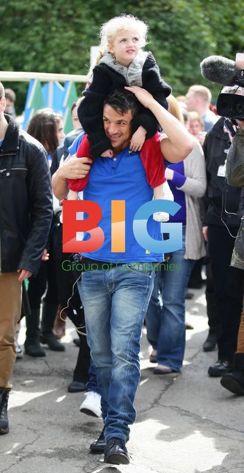 Peter Andre and Family Visit Alton Towers