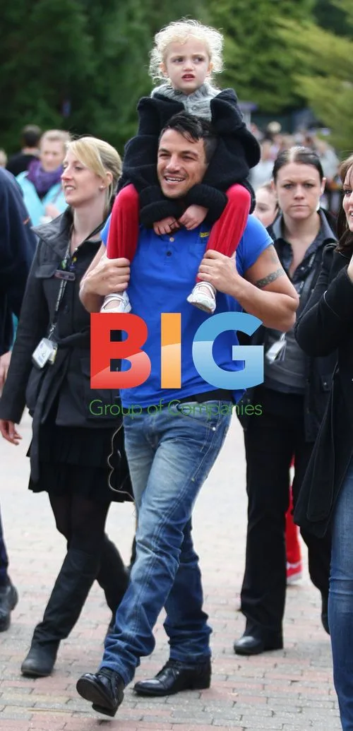 Peter Andre and Family at Alton Towers