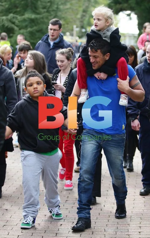 Peter Andre and Family at Alton Towers