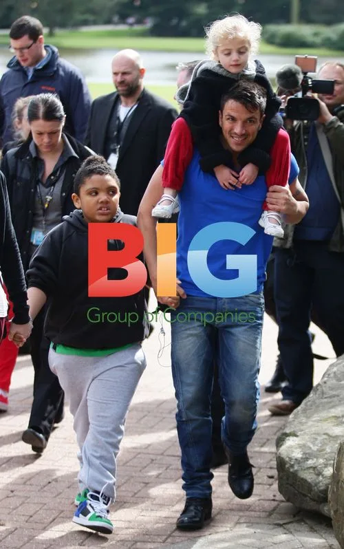 Peter Andre and Family at Alton Towers
