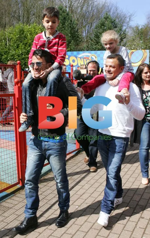 Peter Andre and Family at Alton Towers