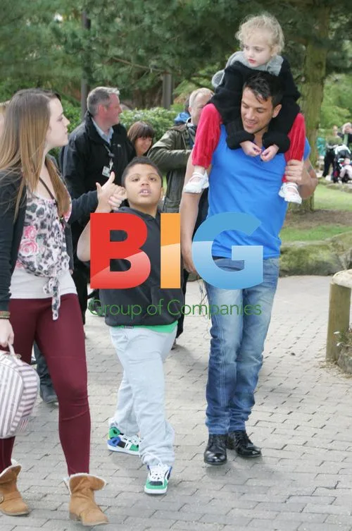 Peter Andre and Family at Alton Towers