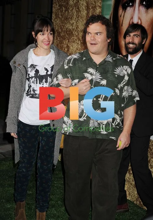Jack Black and Tanya Haden at "Enlightened" Premiere
