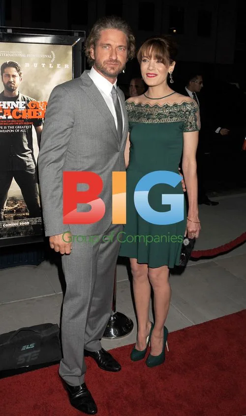 Butler and Monaghan at "Machine Gun Preacher" Premiere