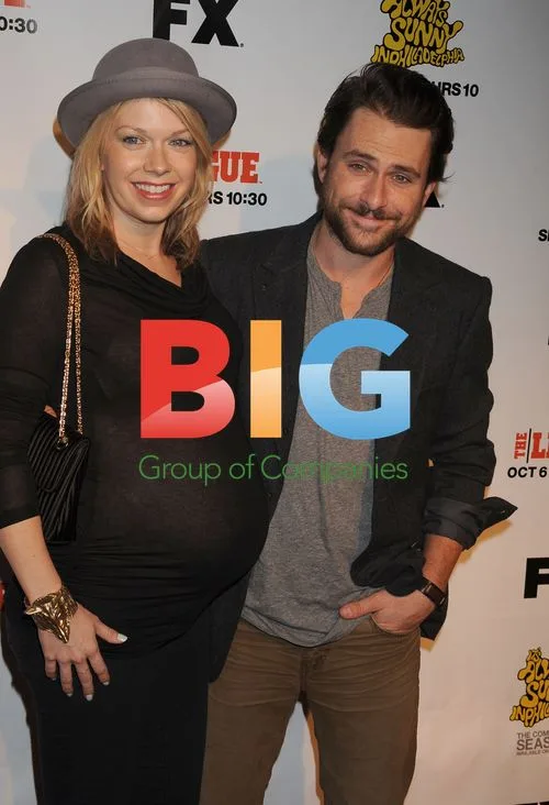 Mary Elizabeth Ellis and Charlie Day at FX Premiere