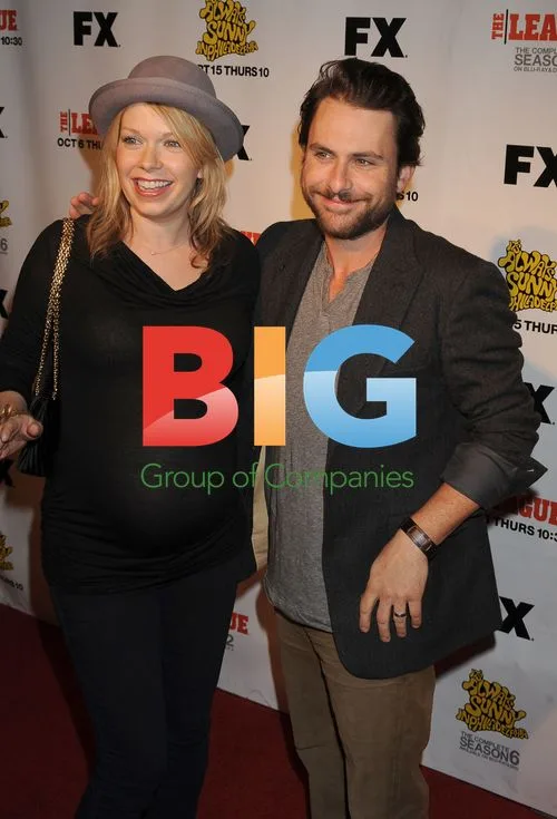 Mary Elizabeth Ellis and Charlie Day at FX Premiere