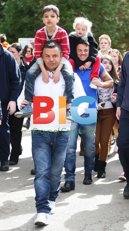 Peter Andre and Family at Alton Towers
