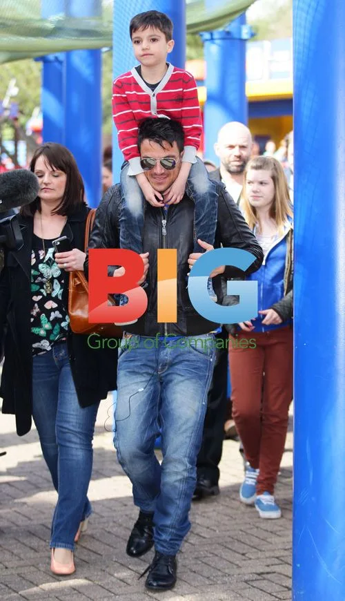 Peter Andre and Family at Alton Towers