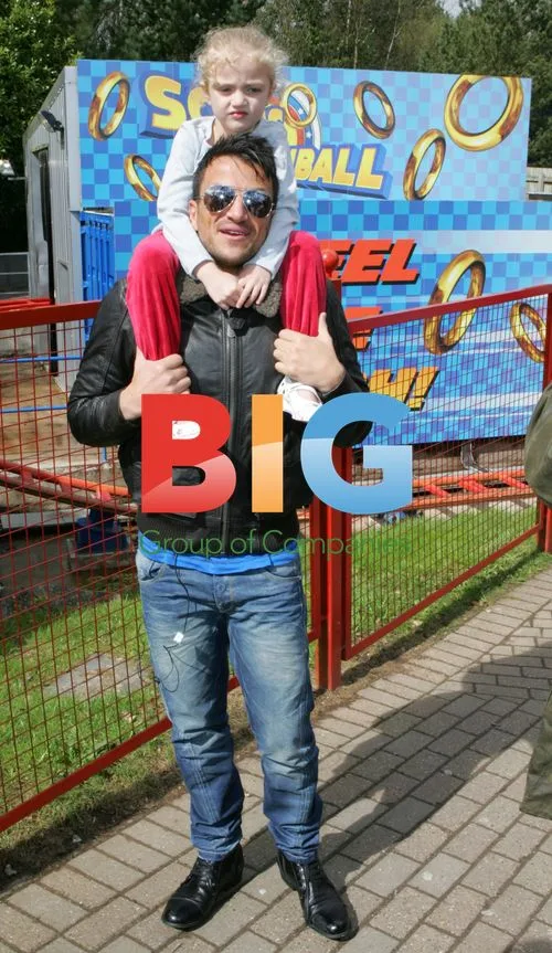 Peter Andre and Family at Alton Towers