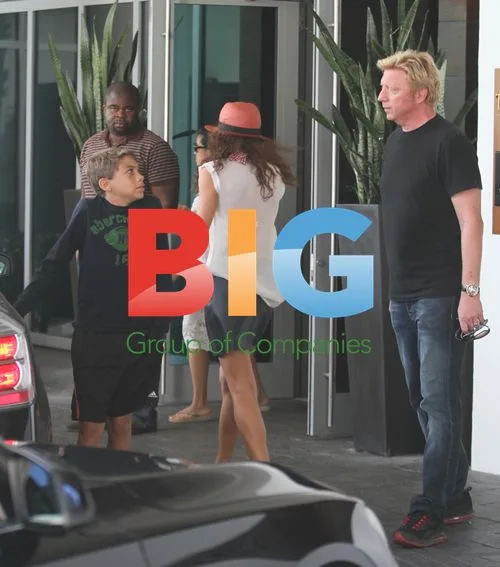 Boris Becker and Family at Miami Beach