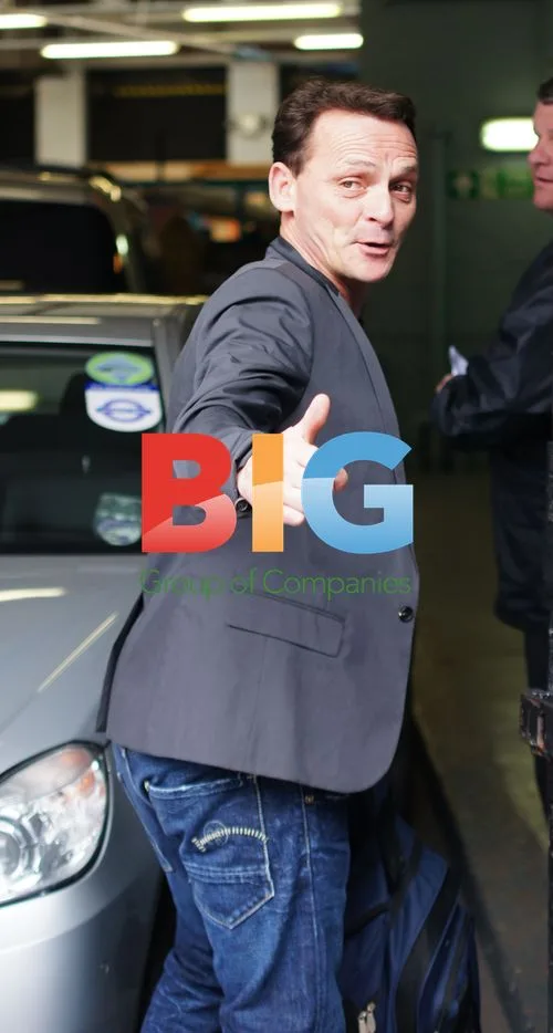 Perry Fenwick outside This Morning Studios