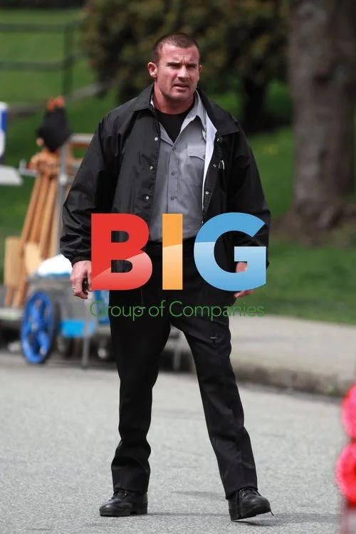 Dominic Purcell on 'The Killing' set