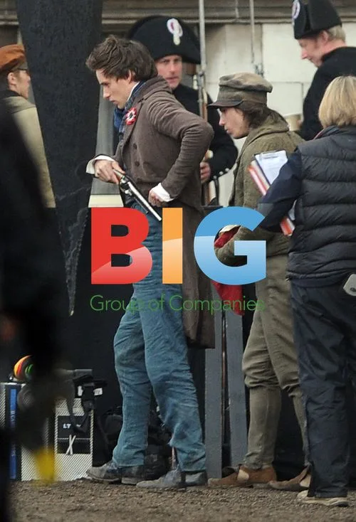 Eddie Redmayne on Les Miserables Set