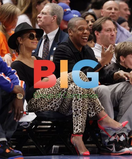 Jay-Z and Beyonce at Knicks vs Heat Game