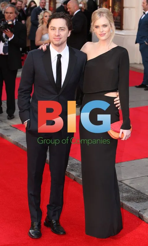 Zach Braff and Taylor Bagley at Olivier Awards 2012