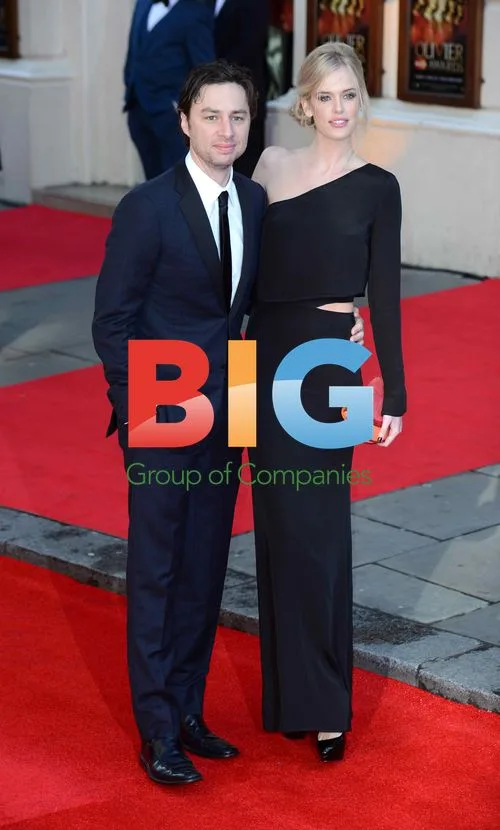 Zach Braff and Taylor Bagley at Olivier Awards 2012