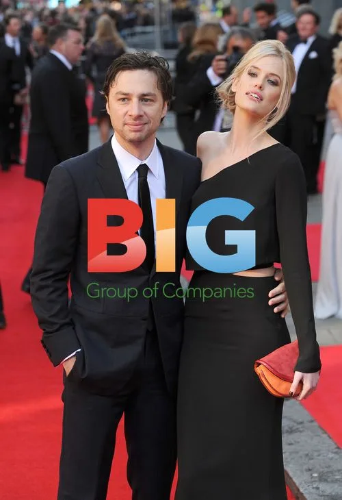 Zach Braff and Taylor Bagley at Olivier Awards 2012