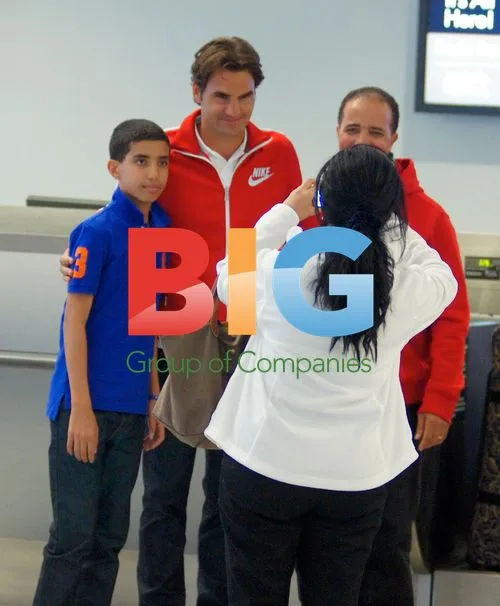 Roger Ferderer and Family in Miami