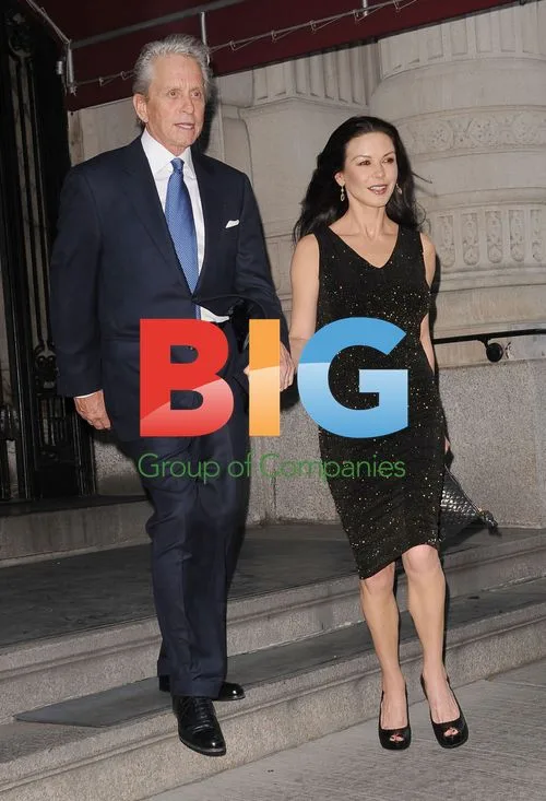 Michael Douglas and Catherine Zeta Jones in NYC
