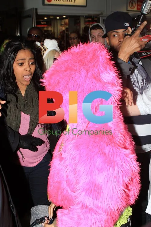 Nicki Minaj at Heathrow Airport