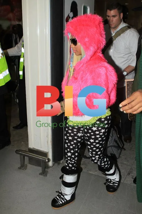 Nicki Minaj at Heathrow Airport