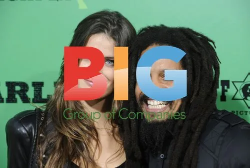 Rohan Marley and Isabella Fontana at "Marley" Premiere