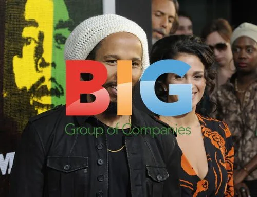 Ziggy Marley and Orly Marley at "Marley" Premiere