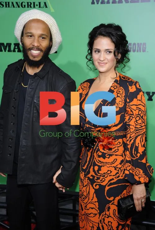Ziggy Marley and Orly Marley at "Marley" Premiere