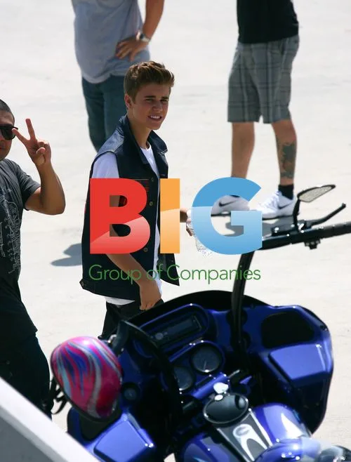Justin Bieber music video filming