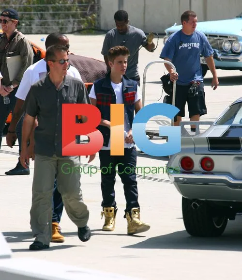 Justin Bieber Filming Music Video