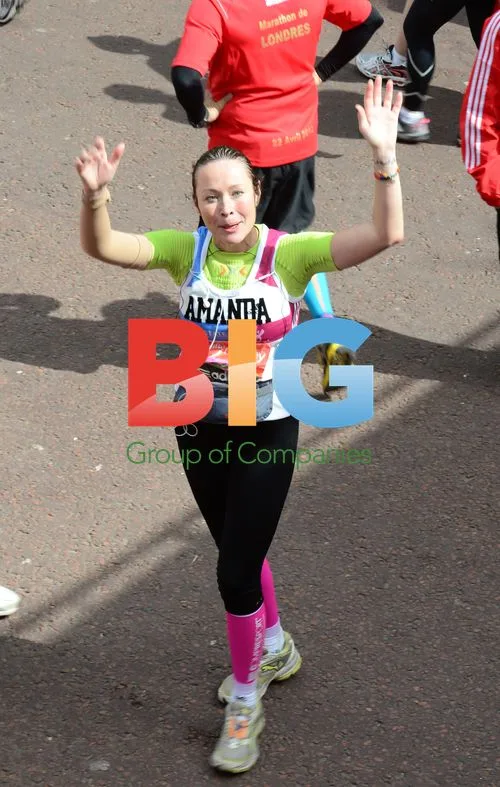 Celebrities at London Marathon 2012