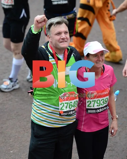 Ed Balls Runs London Marathon