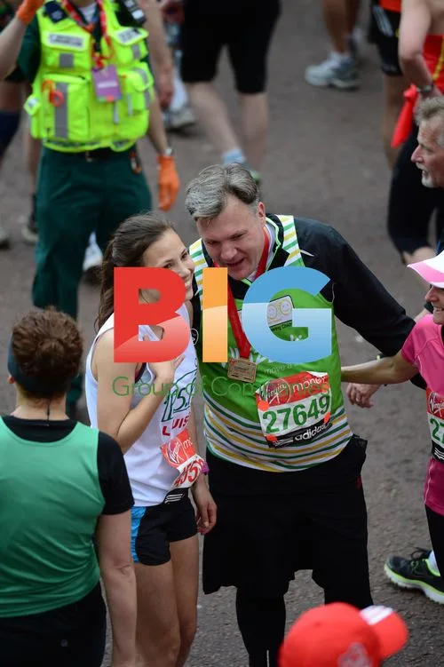 Ed Balls at London Marathon 2012