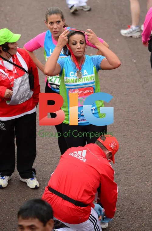 Cara Kilbey and Billi Mucklow at London Marathon 2012