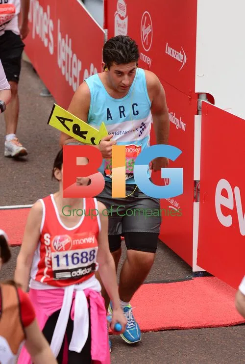 James Argent at London Marathon 2012