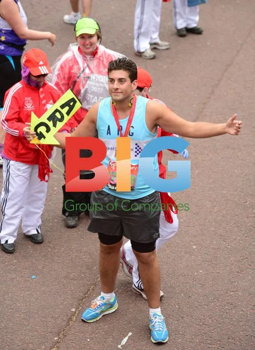 James Argent at London Marathon 2012
