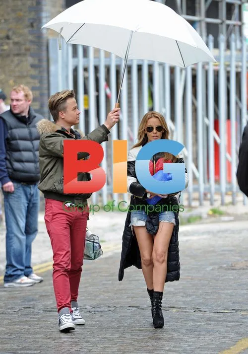Kylie Minogue Shoots Music Video
