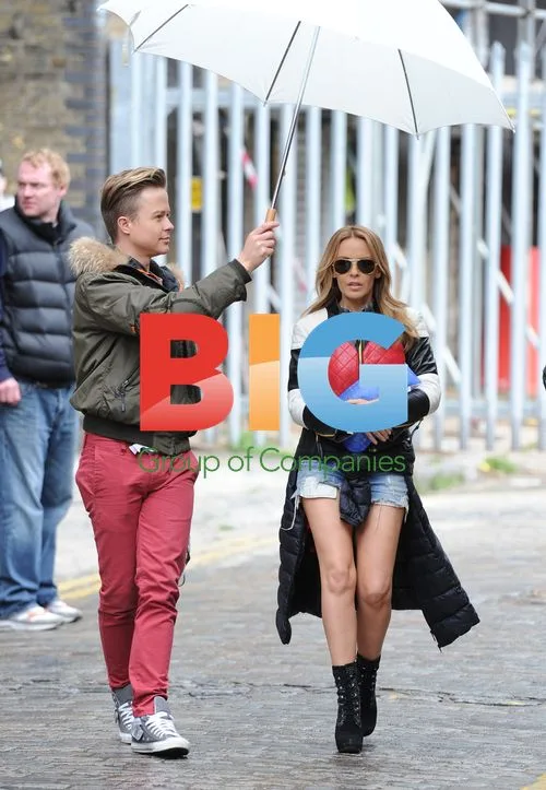 Kylie Minogue Filming Music Video