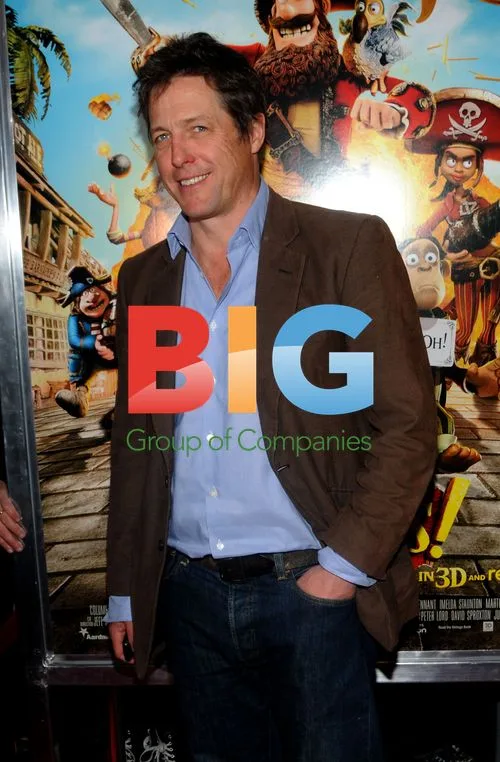 Hugh Grant and Peter Lord at 'Pirates' Screening