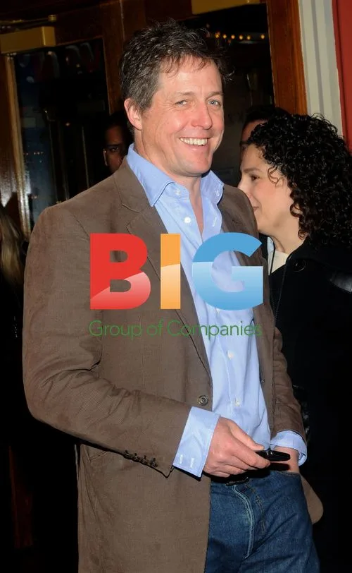 Hugh Grant and Peter Lord at 'Pirates' Screening