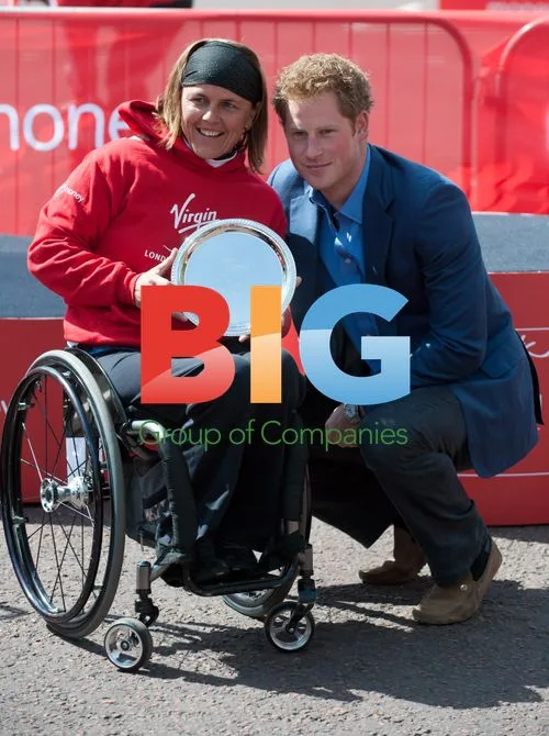 Prince Harry at London Marathon