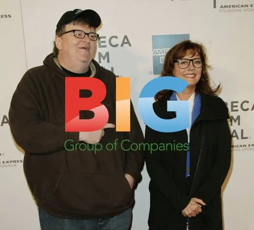 Michael Moore and Susan Sarandon at Tribeca Film Festival